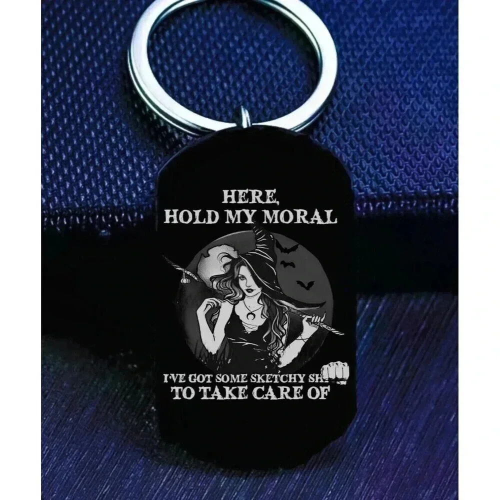 Wizard Here Hold My Moral Ive Got Sketchy S To Take Care Super Woman Keychain